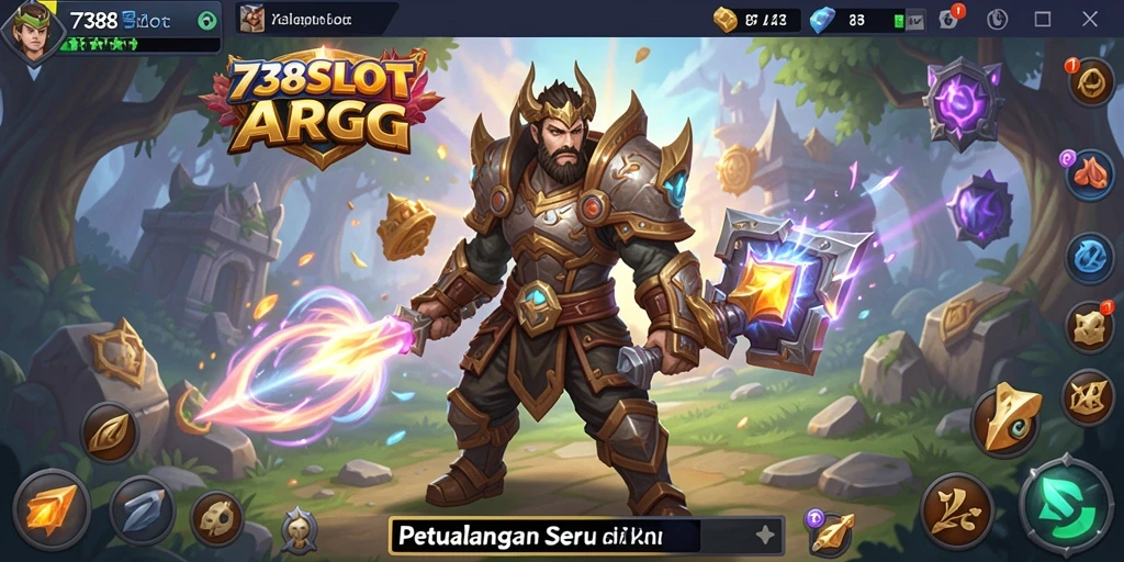 Tampilan gameplay <strong>738SLOT</strong> yang mendebarkan dan interaktif.