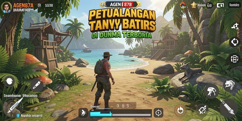 Tampilan gameplay AGEN878 dengan petualangan di dunia terbuka yang menarik.