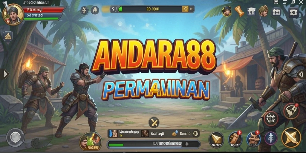 Tangkapan layar gameplay <strong>ANDARA88</strong> yang menunjukkan strategi pertarungan mendebarkan.
