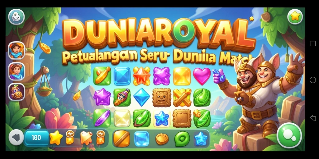 Tampilan gameplay seru dalam <strong>DUNIAROYAL</strong> yang penuh warna.