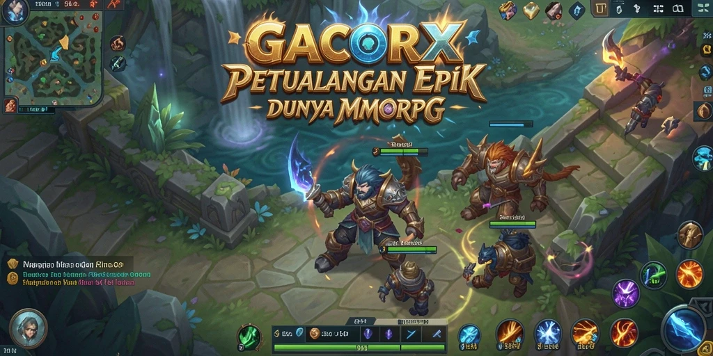 Gameplay GACORX yang seru dan memukau dalam dunia MMORPG.