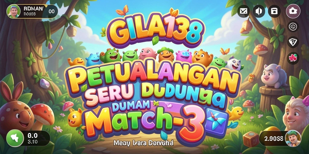 Gameplay seru GILA138 dalam aksi Match-3.