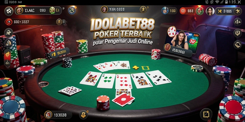 Tampilan menarik saat bermain Poker di IDOLABET88.