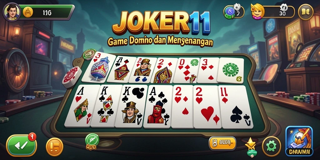 Tampak antarmuka gameplay JOKER11 yang menarik dan interaktif.