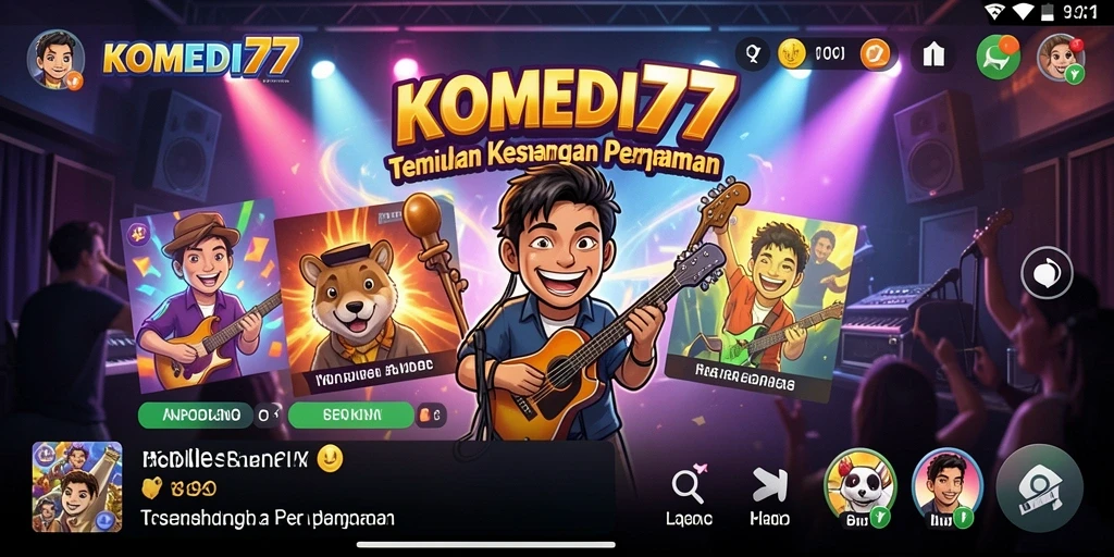 Gameplay menarik dari KOMEDI77 dengan pengalaman musik interaktif