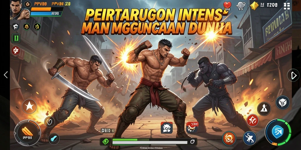 Tampilan gameplay pertarungan seru di PPV88 dengan karakter yang kuat dan arena yang menantang.