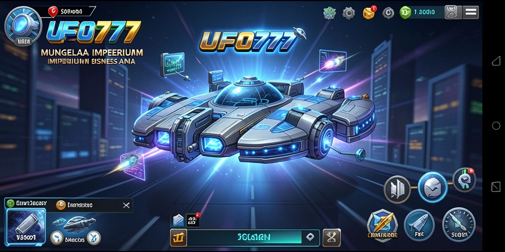 Screenshot utama <strong>UFO777</strong> menampilkan gameplay seru dalam mengelola bisnis.