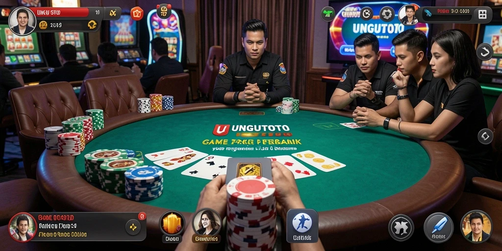 Screenshot gameplay Poker di UNGUTOTO yang menarik dan mendebarkan.